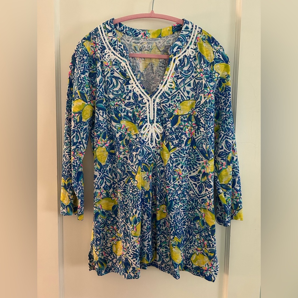 Lilly Pulitzer zest for life lemon tunic